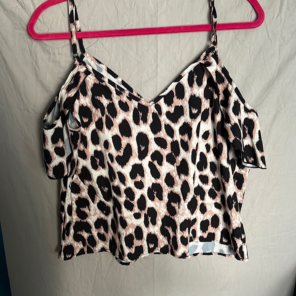 Cheetah print blouse